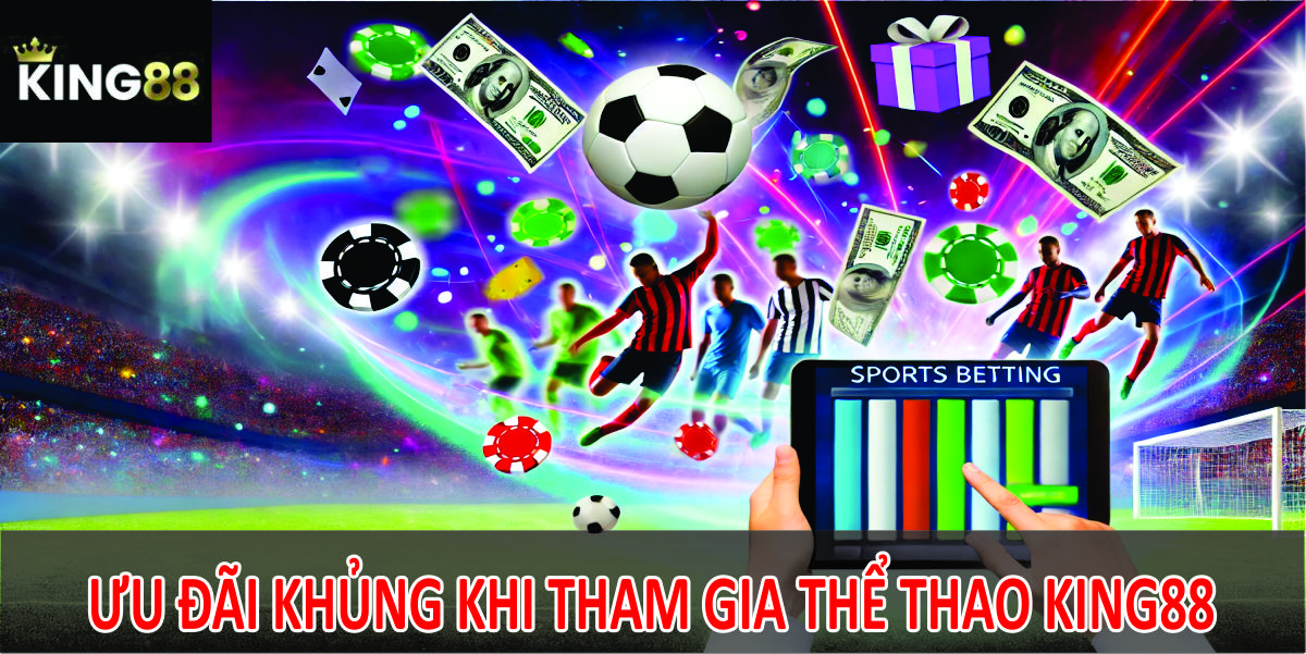 Ưu đãi cực khủng khi tham gia vào sảnh thể thao King88